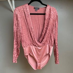 Pink Cheetah Print Body Suit